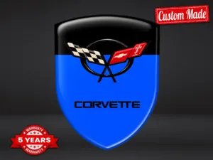 Corvette Autocollants Logo Imprimés Édition Perso Minimal